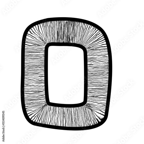 Font and number pattern
