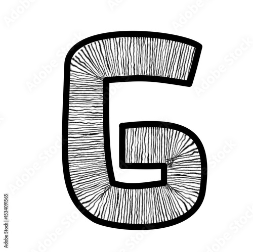 Font and number pattern