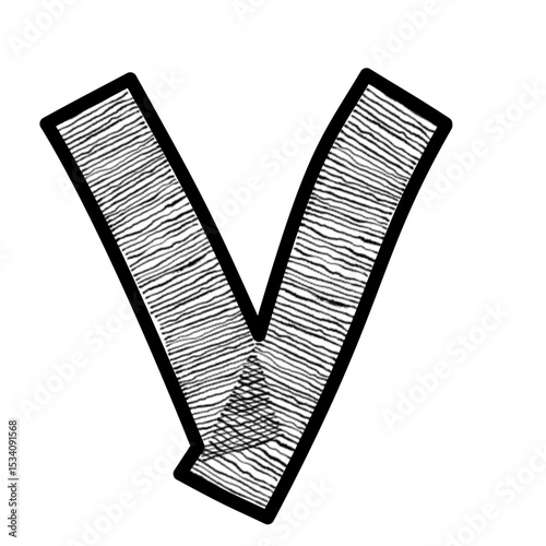 Font and number pattern