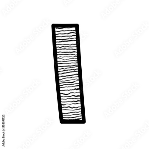 Font and number pattern
