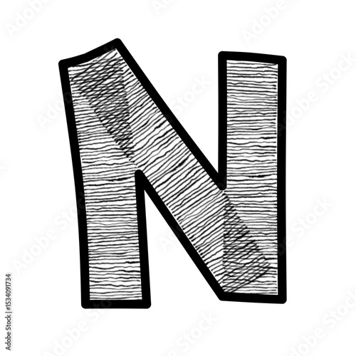 Font and number pattern