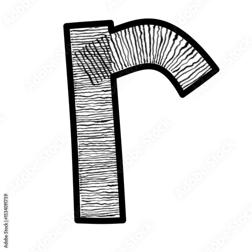 Font and number pattern