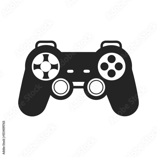 A vibrant vector illustration of a video game controller, perfect for gaming and entertainment design game controller silhouette