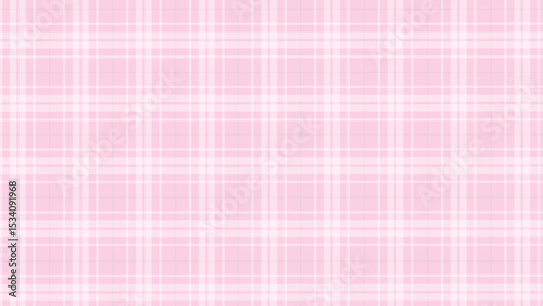 Pink and white plaid fabric texture background. Luxury plaid checkered seamless pattern.