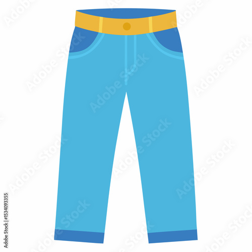Minimalist Jeans Illustration