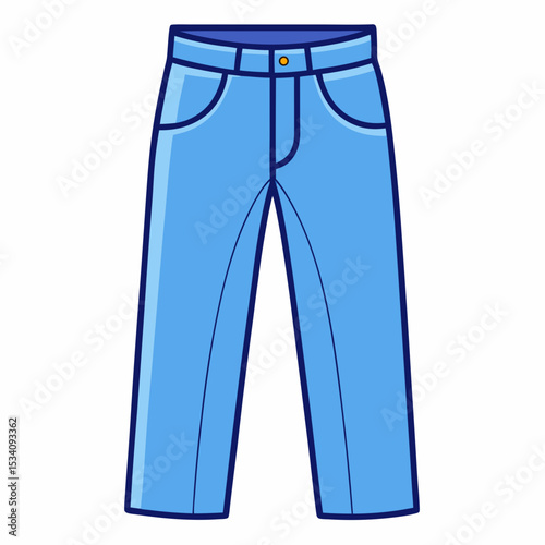 Minimalist Jeans Illustration