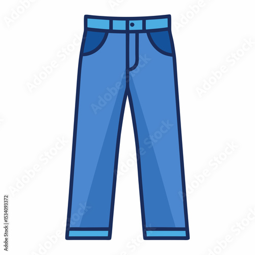 Minimalist Jeans Illustration