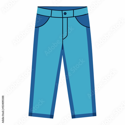 Minimalist Jeans Illustration