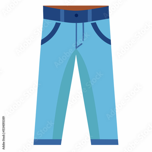 Minimalist Jeans Illustration