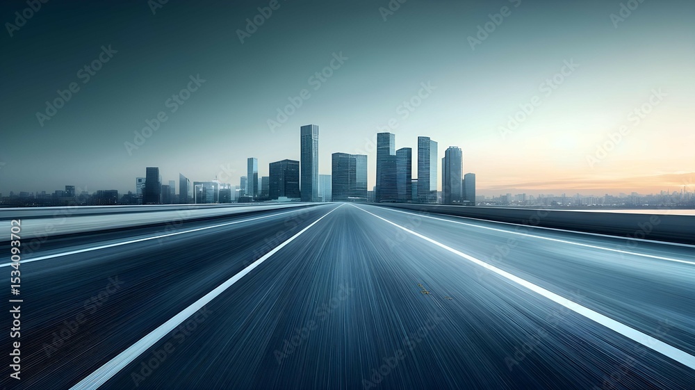 Fototapeta premium traffic in city at night