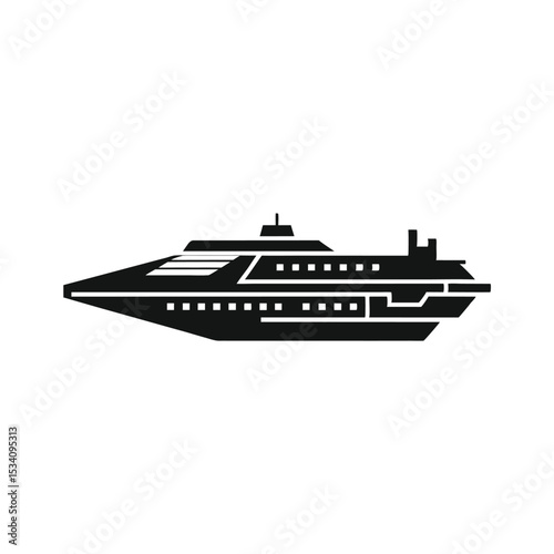 cruise ship vector illustration