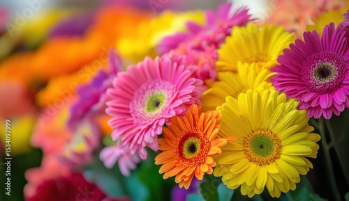 Stunning Floral Wall Background in Vibrant Red Orange Pink and Purple Hues