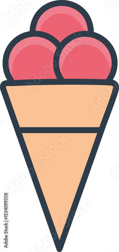 glace rouge à la fraise