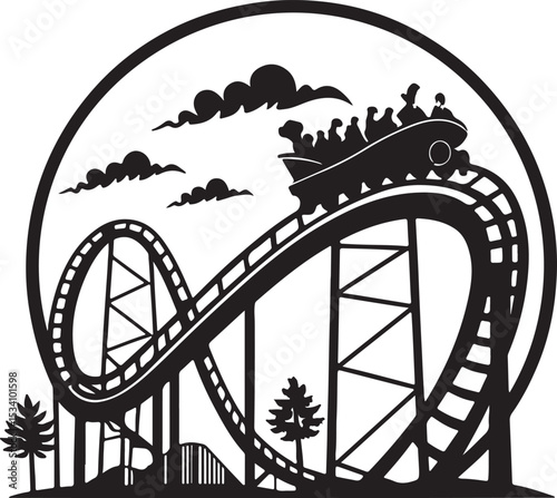 ferris wheel vector illustration