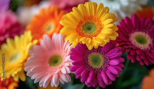 Vibrant Floral Background with Stunning Red Orange Pink and Purple Flowers