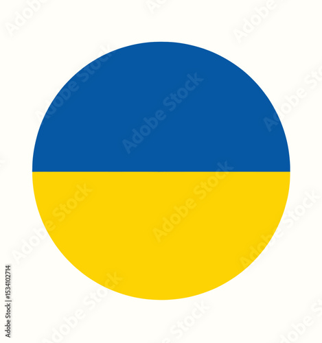 Ukrainian Pride Circle: Blue and Yellow Symbols in Unity