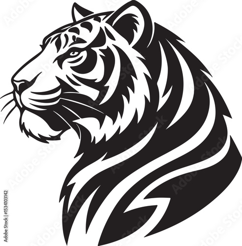 Wallpaper Mural vector illustration of a tiger Torontodigital.ca