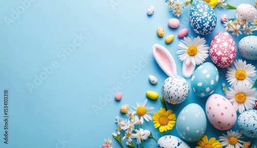 Easter Bunny Ears Celebration Top View