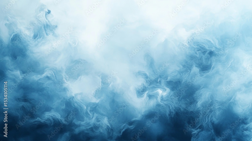 Naklejka premium Soft Light Blue Hues Seamlessly Blending on Canvas Abstract Background