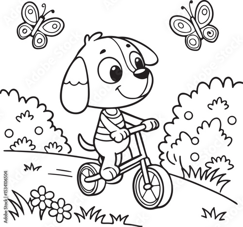boy riding a bike