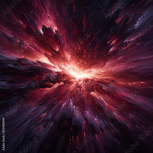 explosion of space