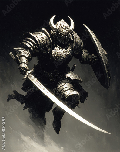knight with sword