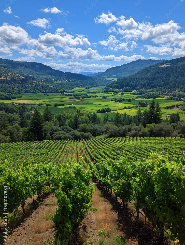 Fototapeta premium vineyard in france