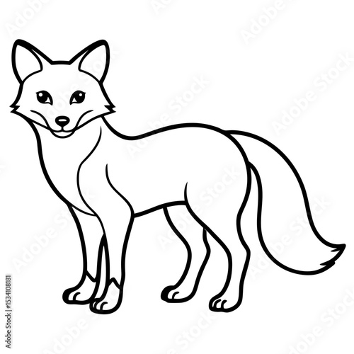 FoxForm line art vector 