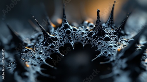 Dynamic Motion of Ferrofluid Forming Spikes and Unique Patterns photo