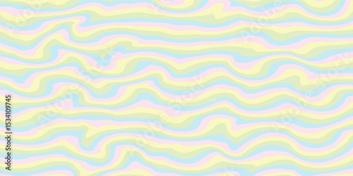 horizontal yellow lines abstract background. Waves, swirl and twirl pattern.