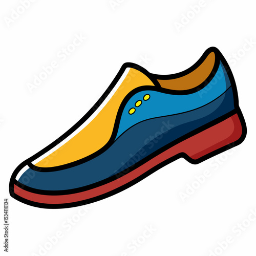 White Background Shoe Vector