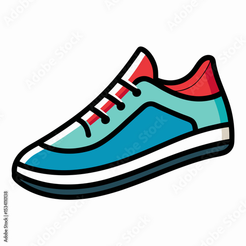 White Background Shoe Vector
