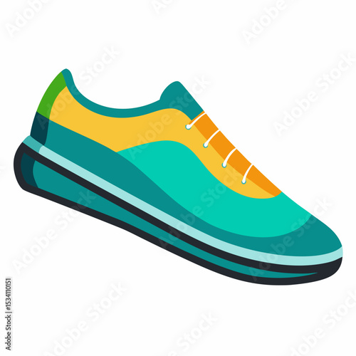 White Background Shoe Vector