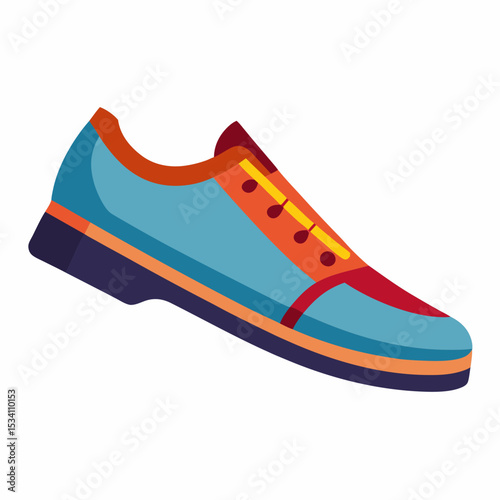White Background Shoe Vector