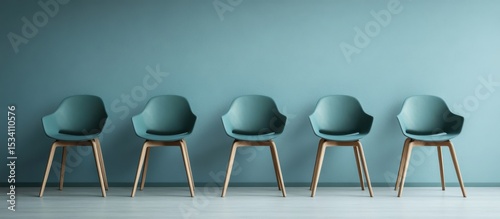 A peaceful image of vacant chairs in a healthcare waiting room