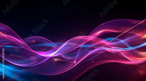 Abstract GlowColorful Abstract Backgrounds with Vibrant Shapes and Fluid Patternsing Waves of Energy