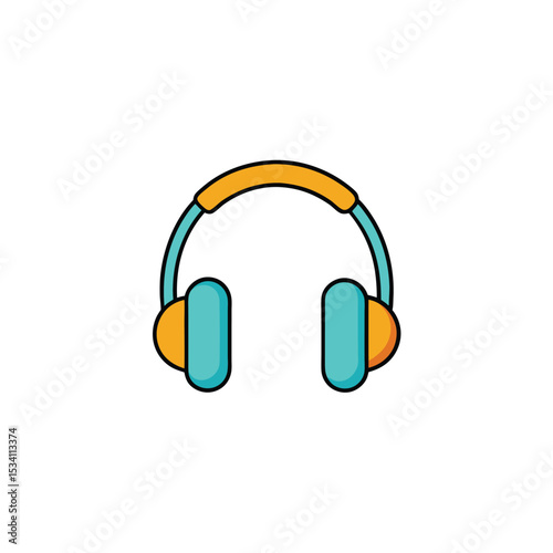 headphones isolated on white