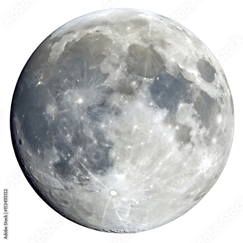 moon isolated on white or transparent png