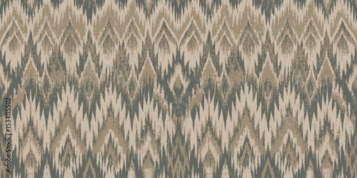 Geometric tribal pattern in earthy tones, perfect for modern decor.