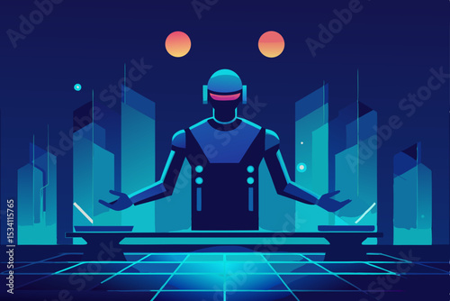 business man in front of a chart