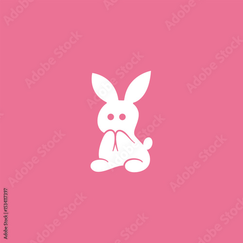 Rabbit, Bunny smeling, hope illustration