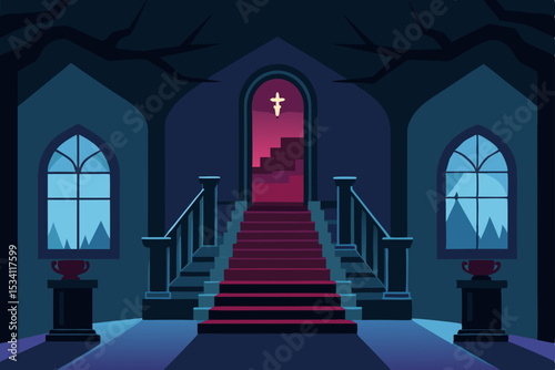 church in the night