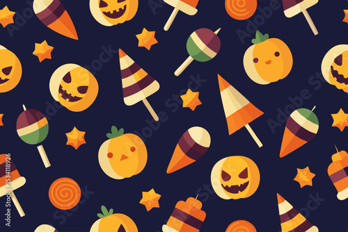 halloween seamless background