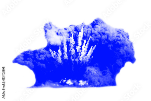 Minimal Bomb Explosion PNG with Transparent BG