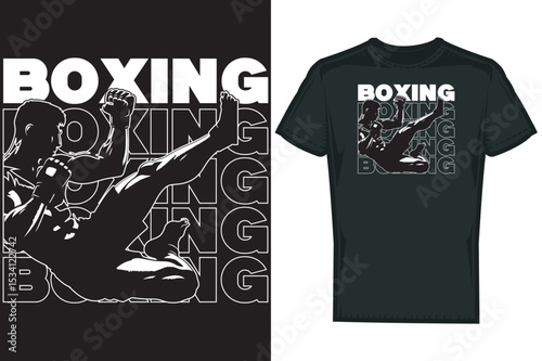 Boxing Martial Art T shirt Design