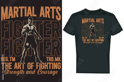 Boxing Martial Art T shirt Design