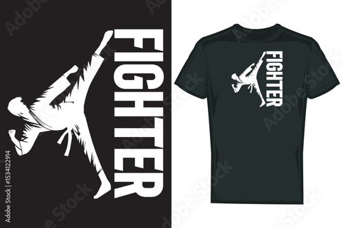 Boxing Martial Art T shirt Design