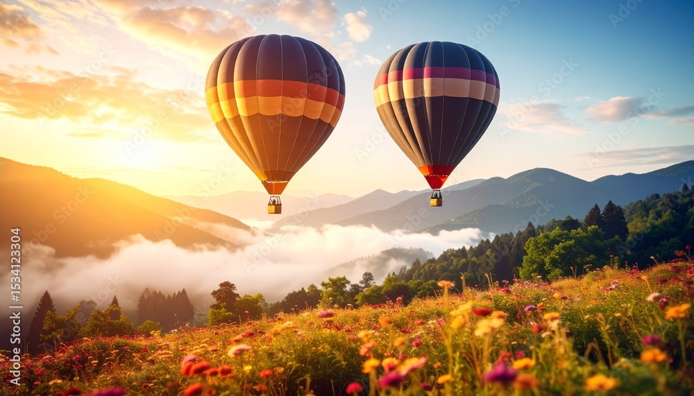 Fototapeta premium hot air balloon