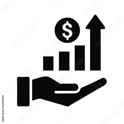 Money income thin line icon set. Containing profit, financial analysis data, finance graph, growth, investment, chart, fund, payment, revenue, statistic, earnings, management. Vector illustration