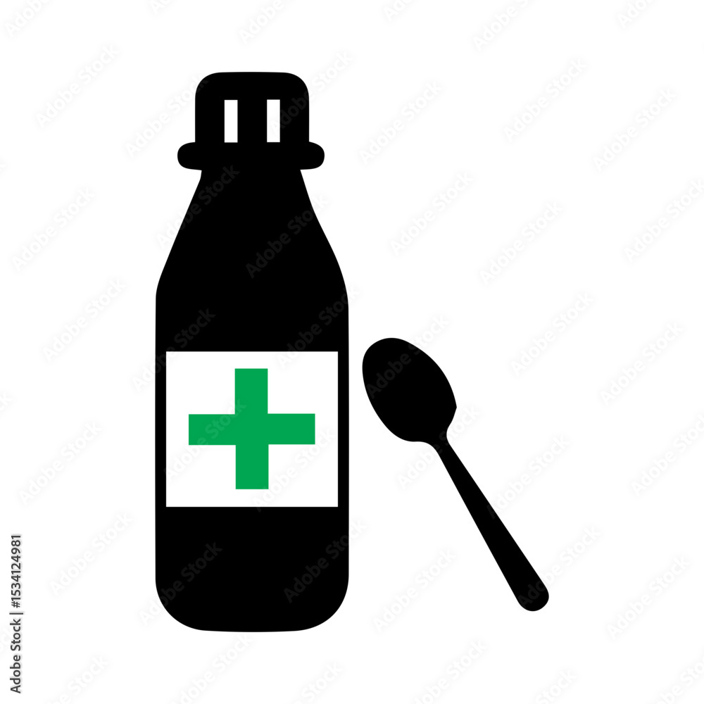 Obraz premium ICON COUGH SYRUP